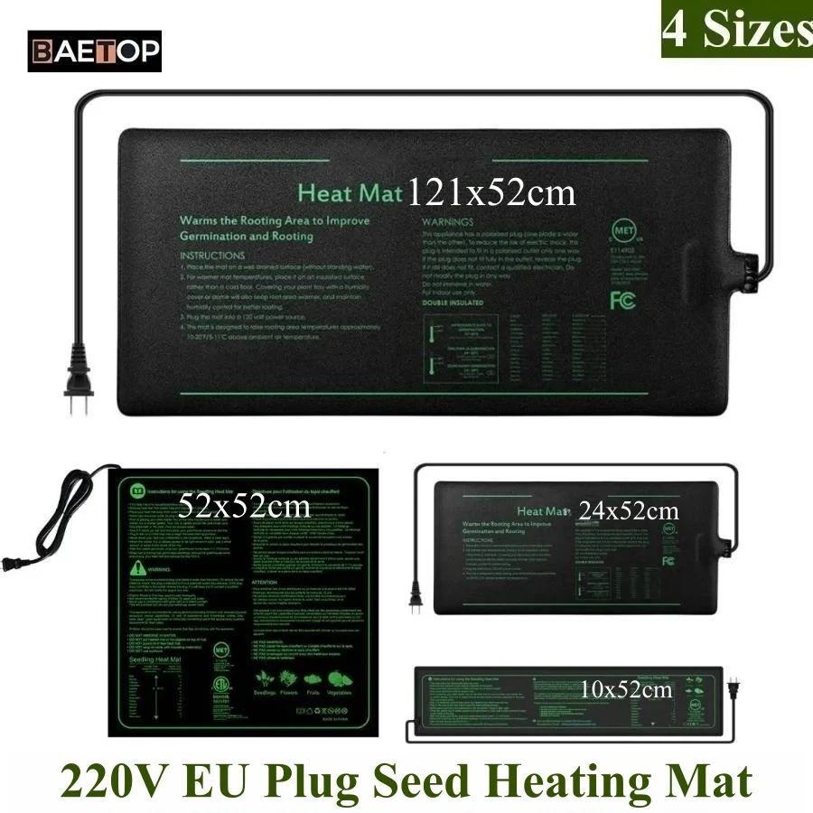 4 Sizes 220V EU Plug Seedling  - Seedling Heat Mat recension och pris