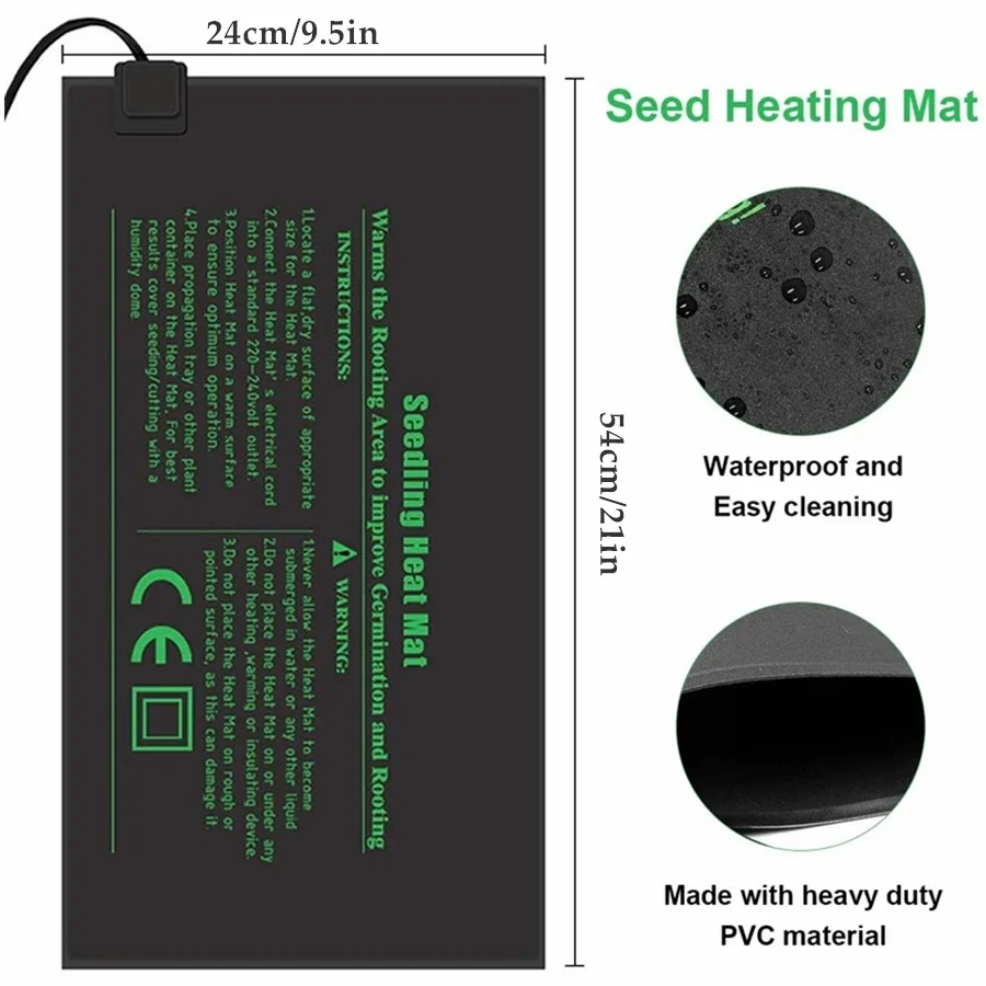 4 Sizes 220V EU Plug Seedling  - Seedling Heat Mat recension och pris