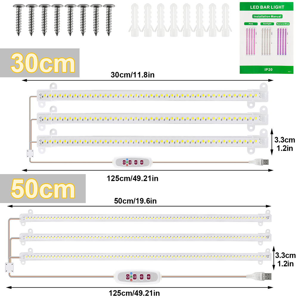 1/2/3/4Head LED Grow Light Str - Plant Growth Regulator recension och pris