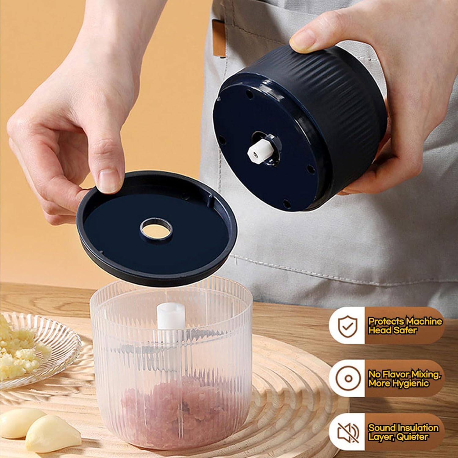 Electric Garlic Chopper, Mini  - Grain Mill Grinder recension och pris