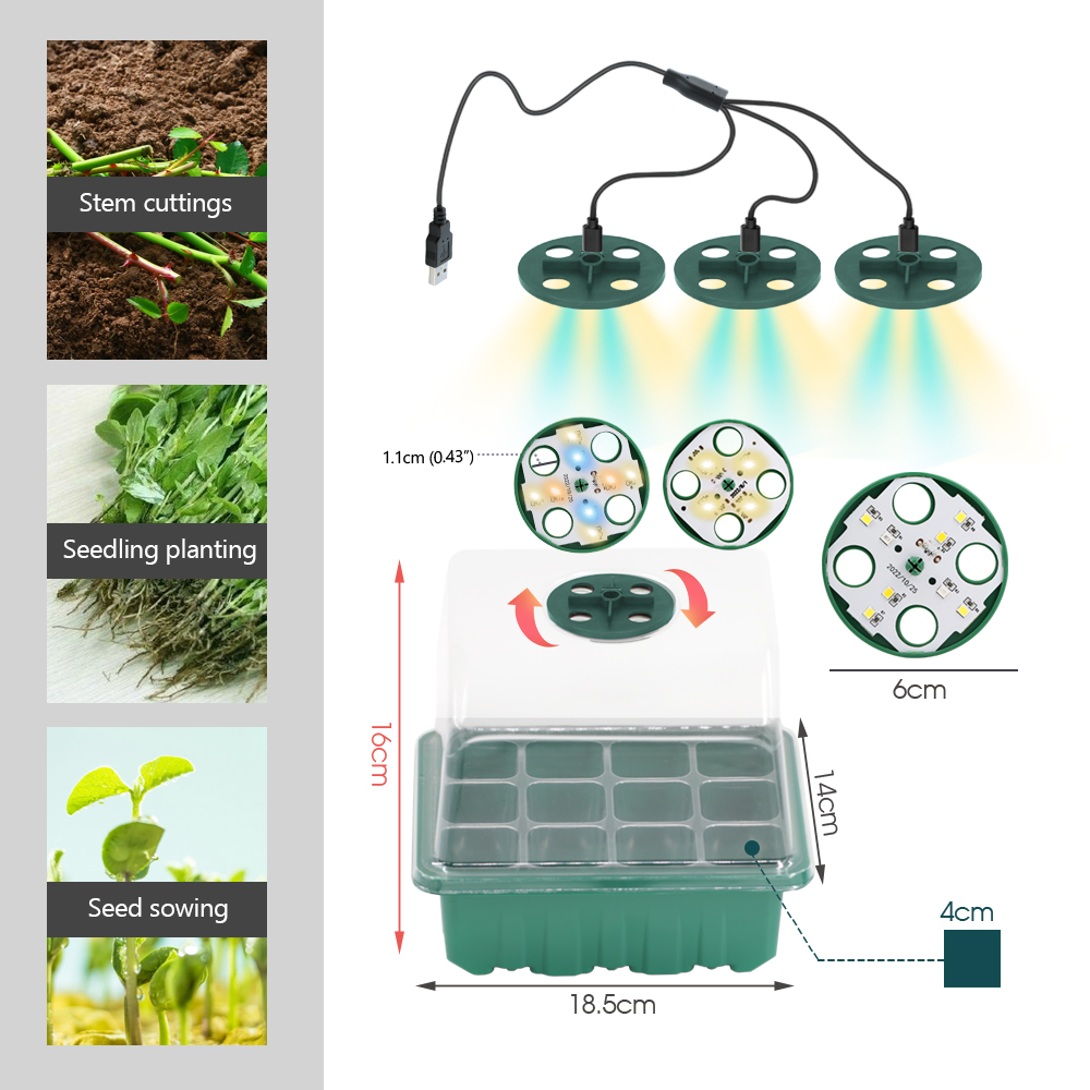 LED Nursery Pots with Grow Lig - Plant Growth Regulator recension och pris