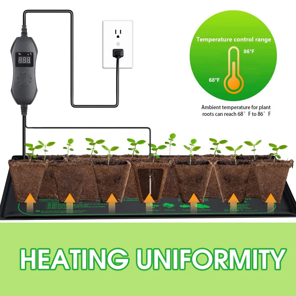 50W EU-US/UK/AU Adjustable The - Seedling Heat Mat recension och pris