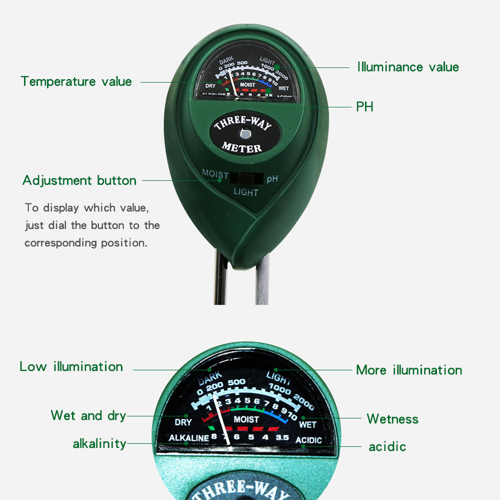 3in1 Soil Garden PH Meter Sunl - Plant Growth Regulator recension och pris
