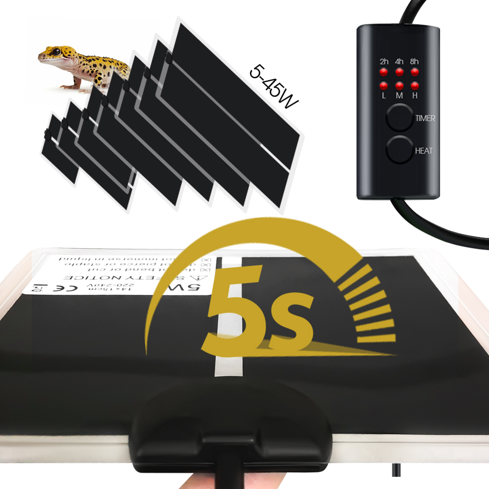 EU Plug 5-20W Reptiles Adjusta - Seedling Heat Mat recension och pris