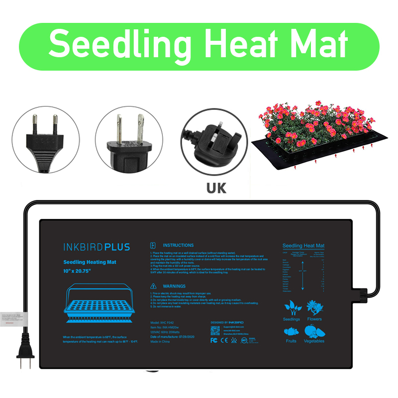 20.75x10CM EU/US/UK/AU Plug Se - Seedling Heat Mat recension och pris